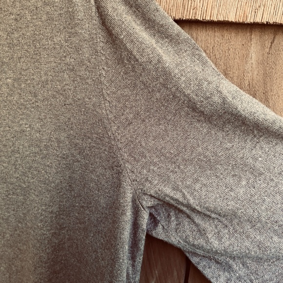 Eddie Bauer Sweater Mens TXL Olive Brown Cotton Merino Blend Fine Knit V-neck - Picture 13 of 14